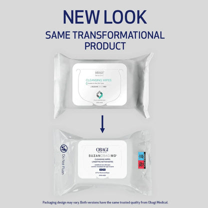 SuzanObagiMD Cleansing Wipes 25 pack – Facial Cleansing Wipes for Sensitive &amp; Convenience-Based Skincare