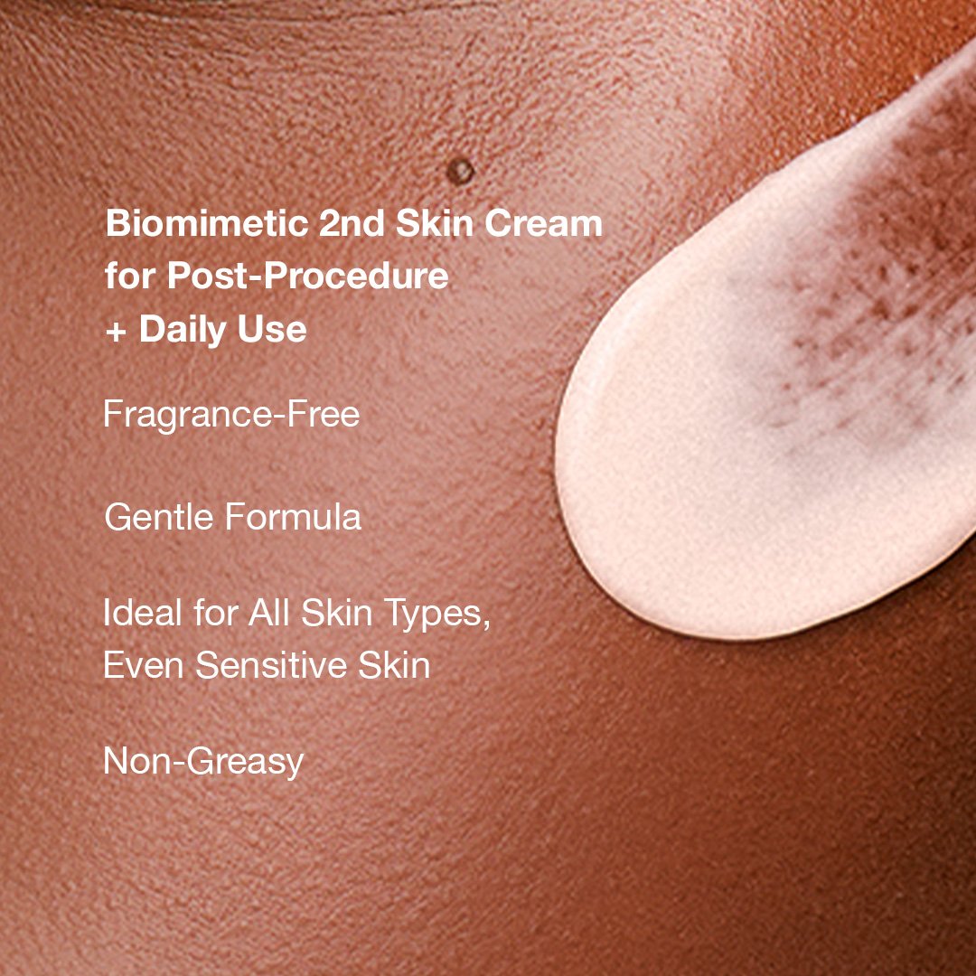 skinceuticals advanced rgn 6 cream  applied to skin with product description text.